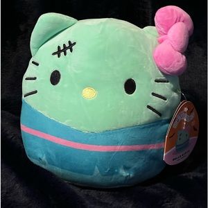 Squishmallow Halloween Frankenstein Hello Kitty Sanrio 8”